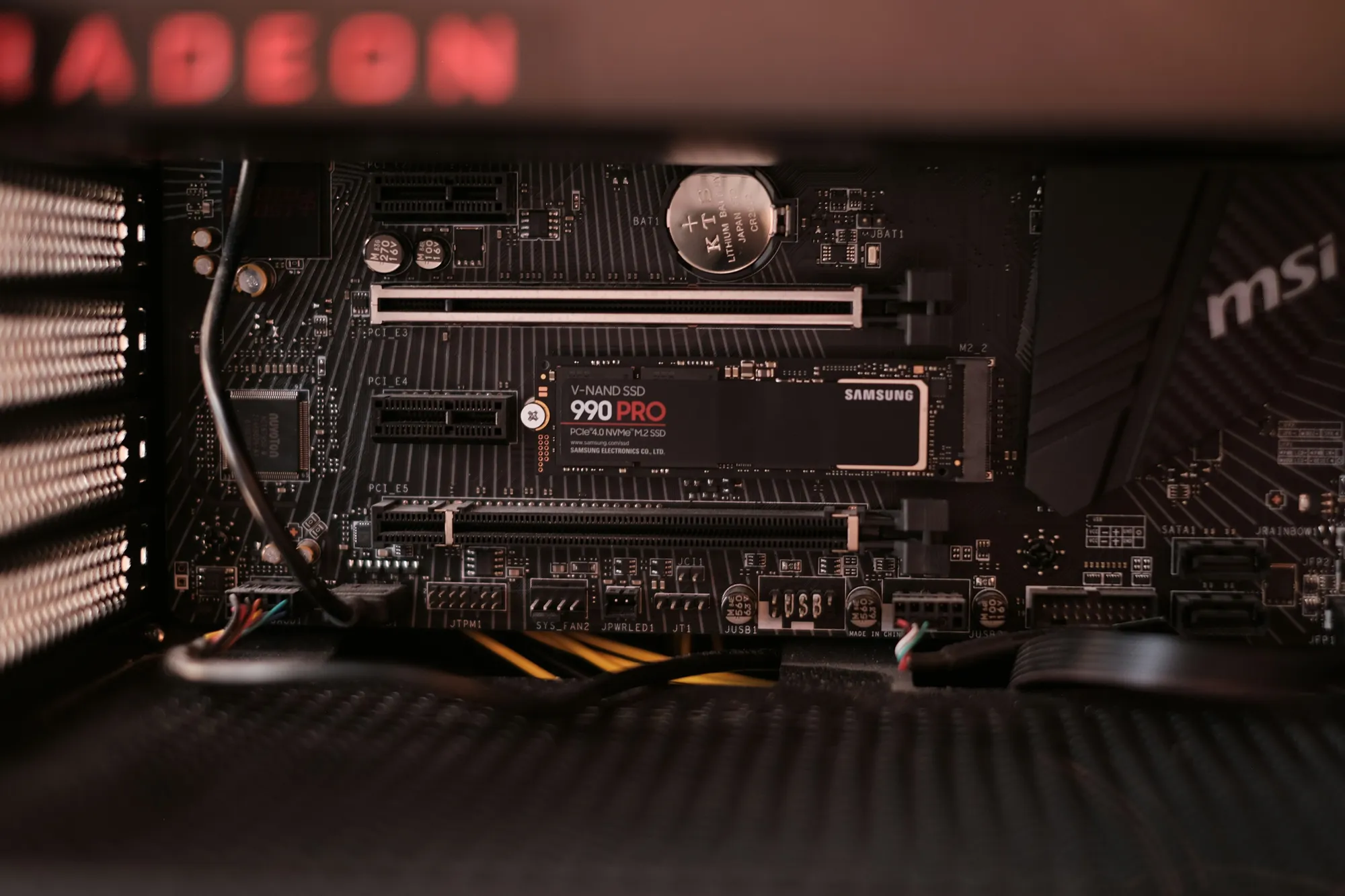 a black electronic device